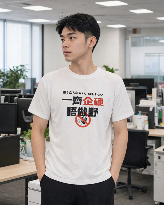 一齊企硬唔做野