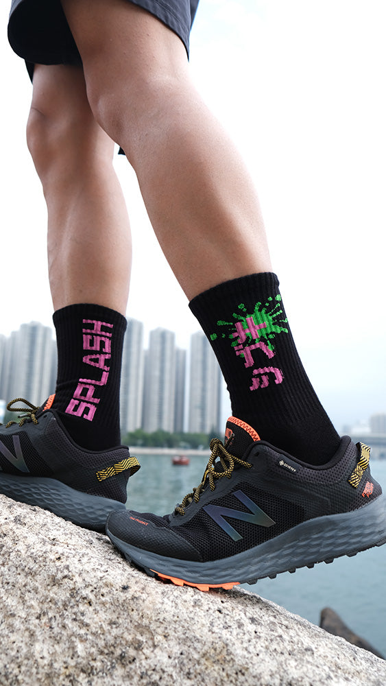 SPLASH Original Black Socks - Stewart (史釗域)